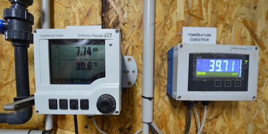 Equipements de mesure ENDRESS + HAUSER à l'Earl Ropert, photo Frédéric Douard