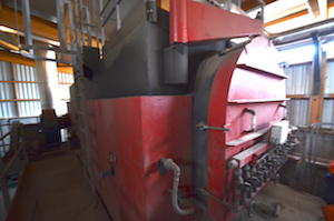 La chaudière biomasse COMPTE R. d'appoint, photo Frédéric Douard