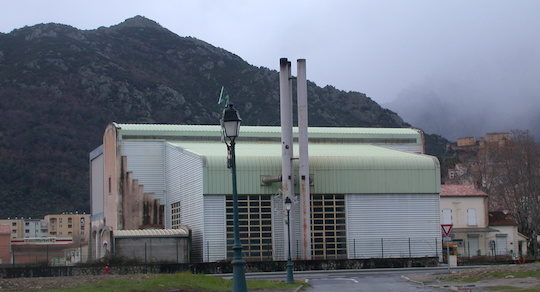 La chaufferie biomasse du réseau de chaleur de Corte, photo Frédéric Douard