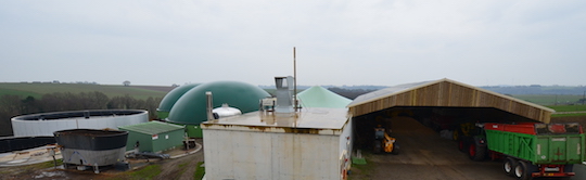 Les installations de méthanisation de la SCEA Ropert à Bréhan, photo Frédéric Douard