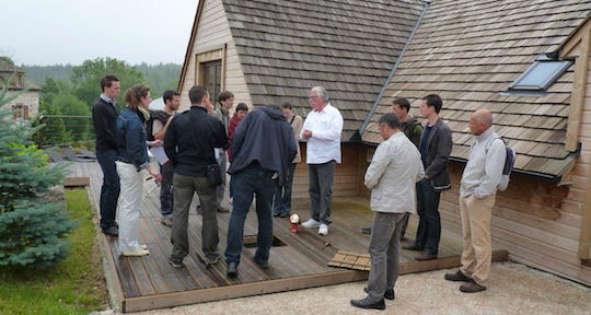 Visite de la chaufferie de Mazeirac organisée par la mission Bois Energie Lozère, l'une des plus anciennes d'Occitanie, photo Frédéric Douard