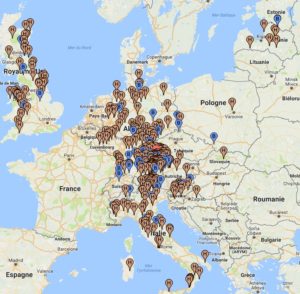 Carte des 700 références Spanner - Cliquer sur la carte pour l'agrandir.