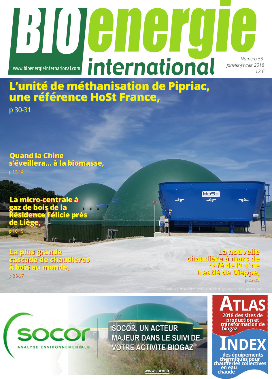 Bioénergie international n°53 – Janvier – février 2018