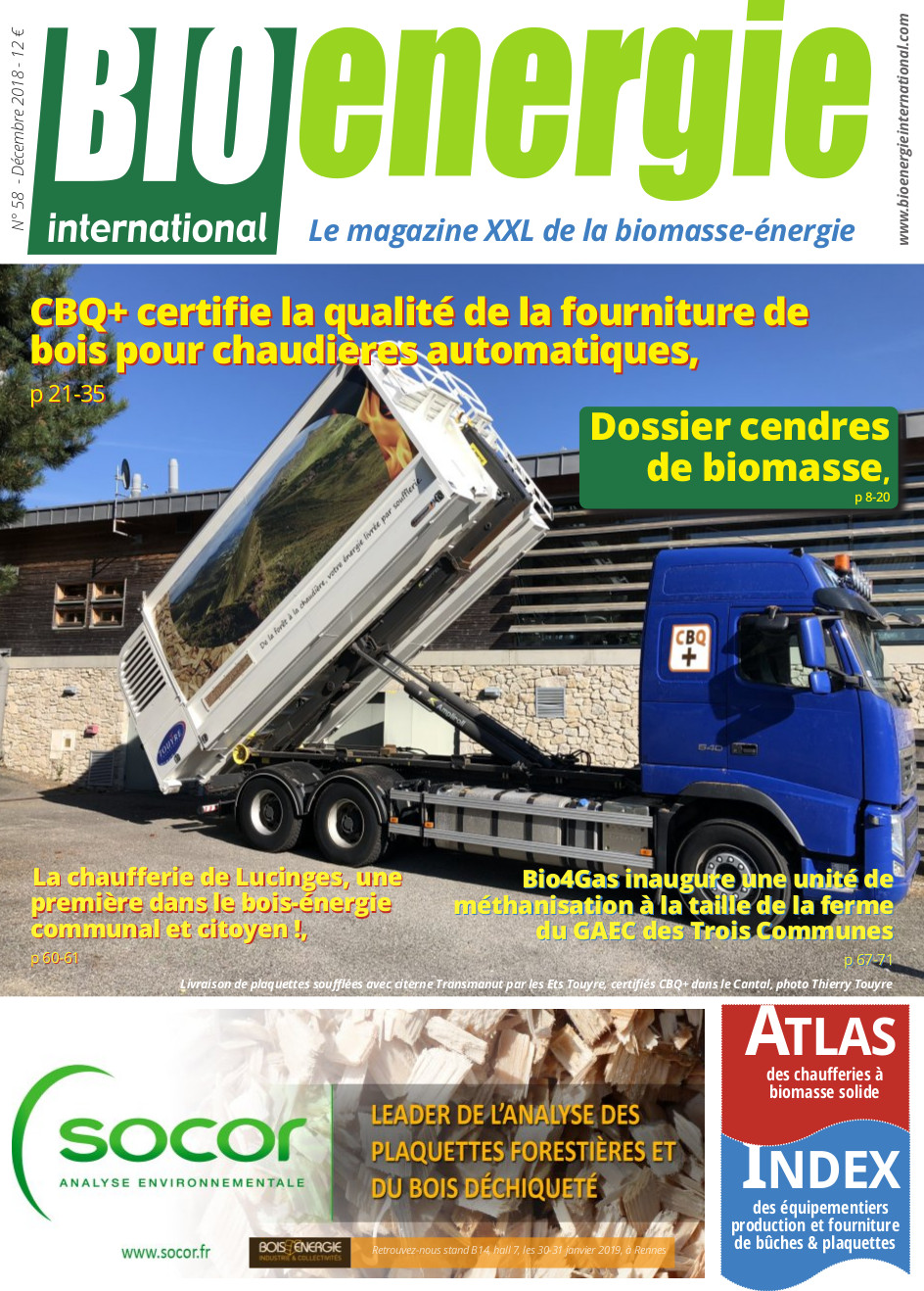 Bioénergie International n°58 – Décembre 2018