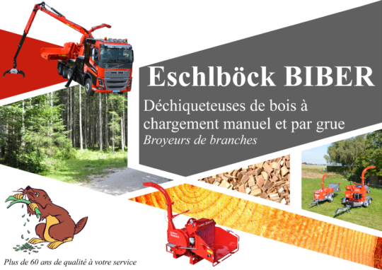 Eschlböck Biber, des machines professionnelles pour tous vos besoins de déchiquetage