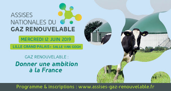 Lille accueille les Assises nationales du Gaz Renouvelable le 12 juin 2019