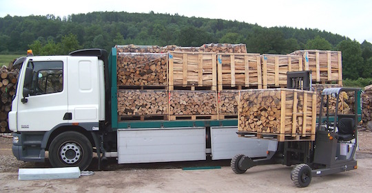 Transmanut, champion de la livraison de bois-énergie sur palette