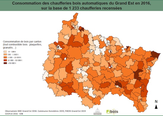 La filière bois-énergie dans la région française du Grand-Est