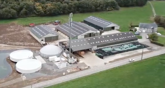 L’unité de méthanisation de la ferme de la Roche Madou près de Namur