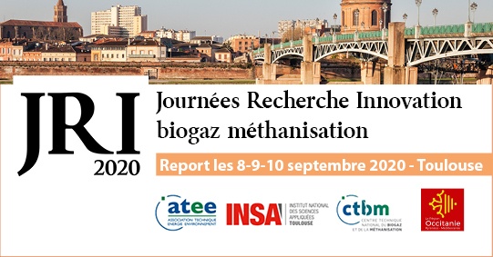 24 au 26 mars 2020, Journées Recherche Innovation Biogaz Méthanisation