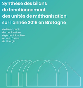 Bilan de fonctionnement de 61 unités de méthanisation bretonnes en 2018