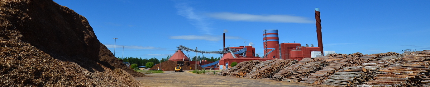 Vue de la centrale biomasse de Falun en Suède, photo Frédéric Douard