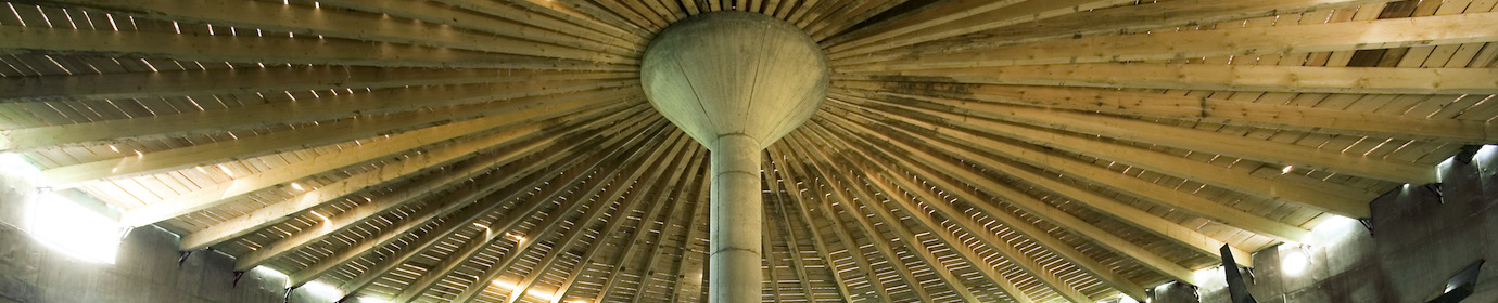 Toiture bois de digesteur, photo Schmack Biogas