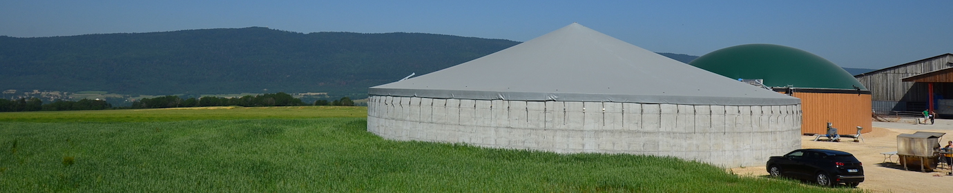 L’unité de méthanisation du Gaec de la Grand Vie, photo Frédéric Douard