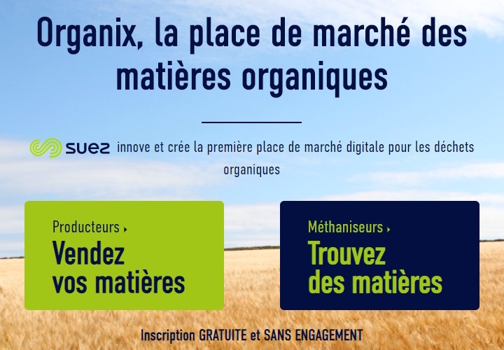 Organix®, première place de marché digitale pour les matières organiques en France