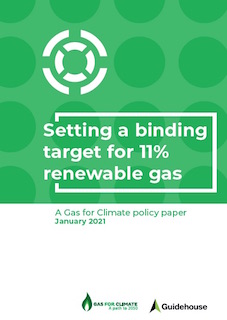 Gas for Climate demande 11% de gaz renouvelables d’ici 2030 dans l’UE