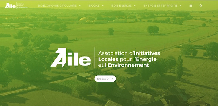 Biogaz, bois-énergie, l’association AILE inaugure son nouveau site internet