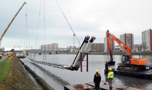 A Boulogne-sur-Mer, le réseau de chaleur a été passé sous le fleuve