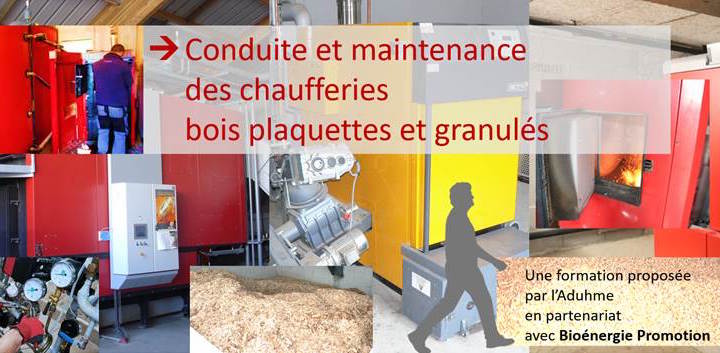 Formation Conduite et maintenance d’une chaufferie biomasse – 11 et 12 mai 2021 à Clermont-Ferrand