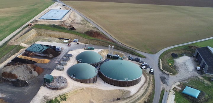 Agriberry, centrale biométhane du groupe Agriopale avec purification par lavage à l’eau