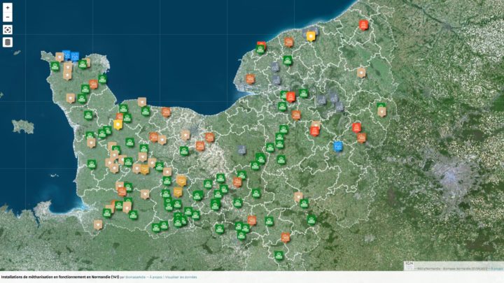 La Normandie comptait 149 unités de méthanisation en service fin 2021