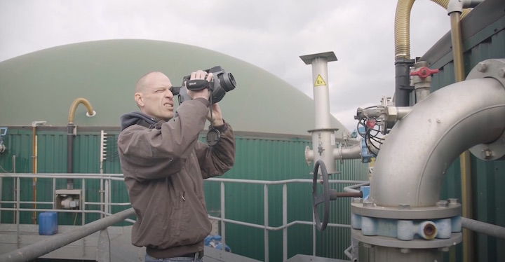 Contrôle des fuites de biogaz dans une unité de méthanisation en Belgique