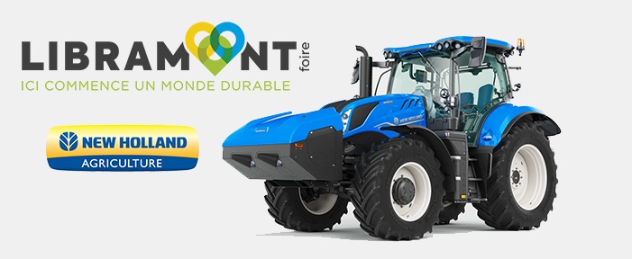 29-30 juillet 2022, le tracteur New Holland 100% biométhane sera à Libramont