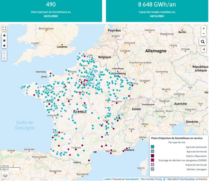 Un observatoire unique pour suivre par région la production française de biométhane