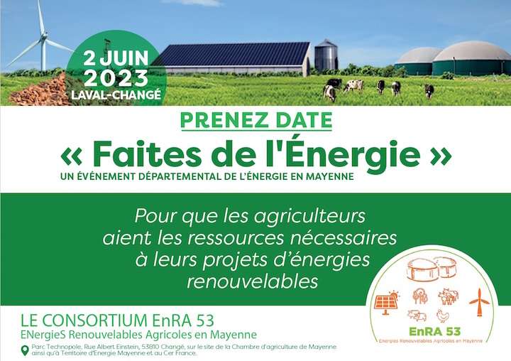 Le programme de « Faites de l’énergie », le 02 juin à Laval-Changé