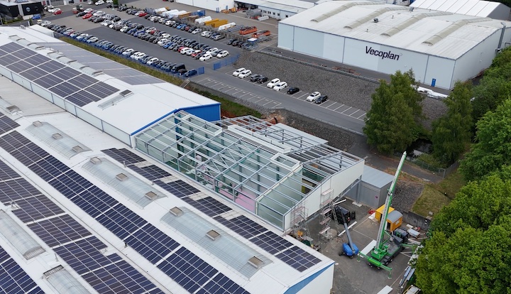 Une nouvelle aire de montage chez Vecoplan pour les grosses machines