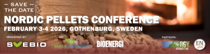 La conférence nordique sur les granulés de bois 2025 aura lieu les 3 et 4 février 2026 à Göteborg