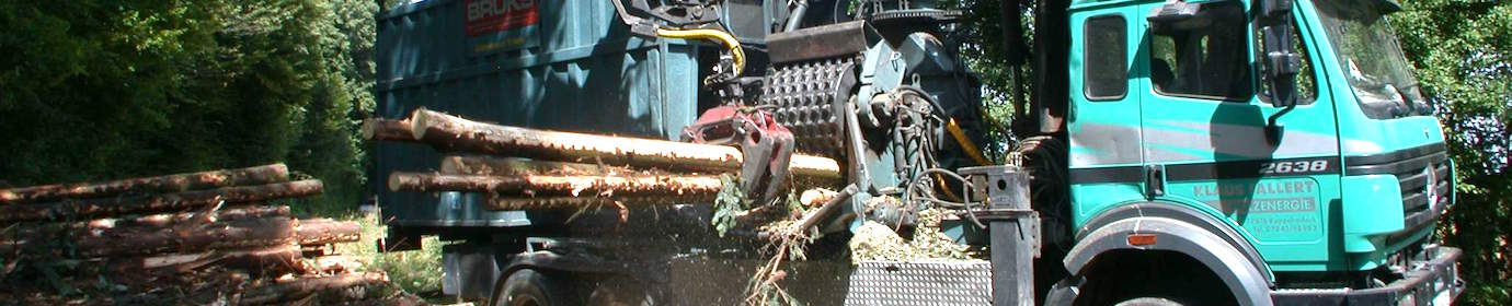 Déchiquetage de bois d&rsquo;éclaircie résineuse dans le Jura, photo Frédéric Douard