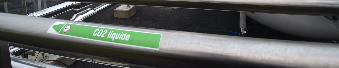 Conduite de BioCO2 issu de la purification de biogaz, photo Frédéric Douard
