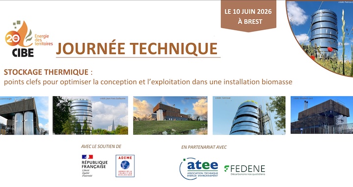 Journée technique du CIBE sur le stockage thermique le 10 juin 2026 à Brest